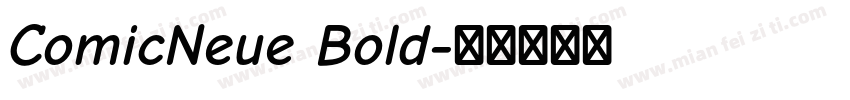 ComicNeue Bold字体转换